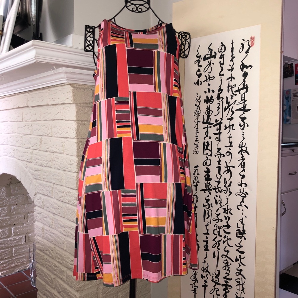 LOFT Multicolor Swing Dress